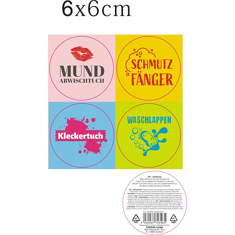 Serviette compressée personnalisée avec logo | Cadeauxpublicitaire.com