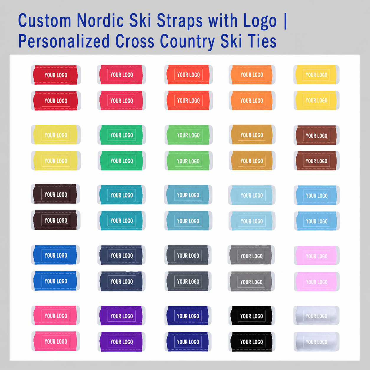 Custom Nordic Ski Straps